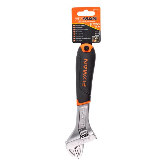 FIXMAN Adjustable Wrench 8" 0-24.5mm